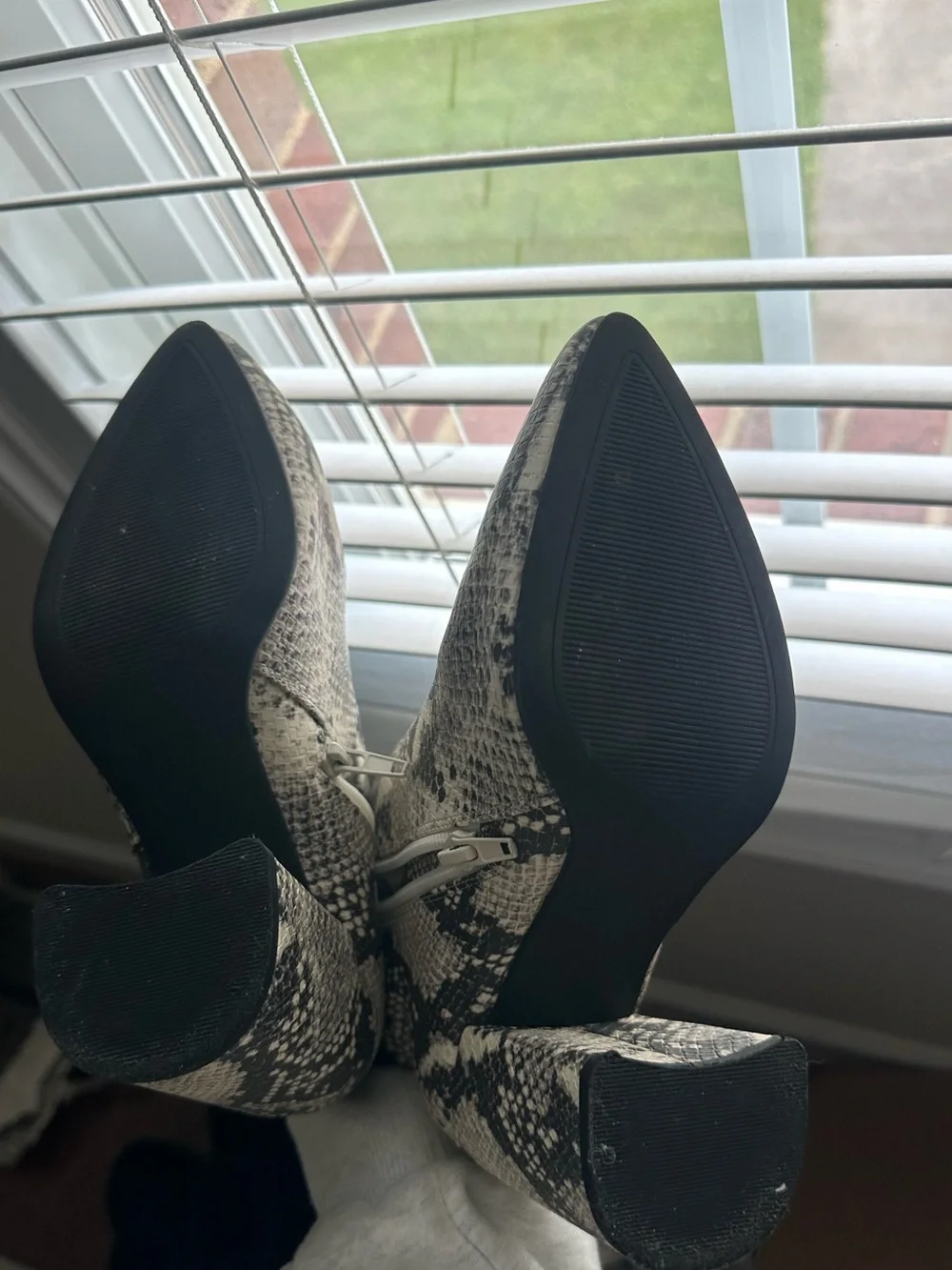 Steve Madden snake skin bootie size 6